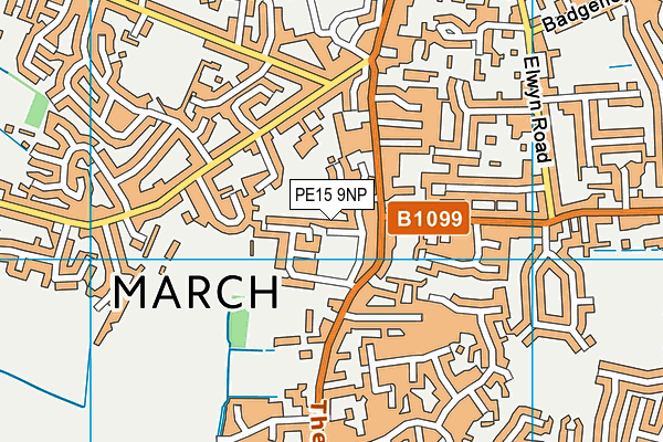 PE15 9NP map - OS VectorMap District (Ordnance Survey)
