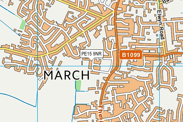 PE15 9NR map - OS VectorMap District (Ordnance Survey)