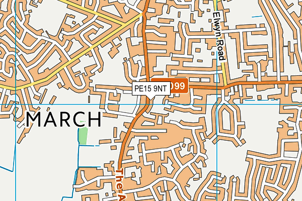 PE15 9NT map - OS VectorMap District (Ordnance Survey)