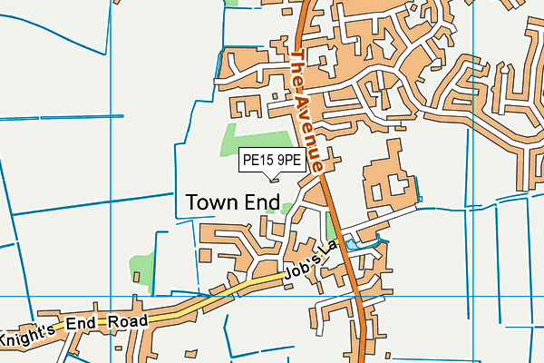 PE15 9PE map - OS VectorMap District (Ordnance Survey)