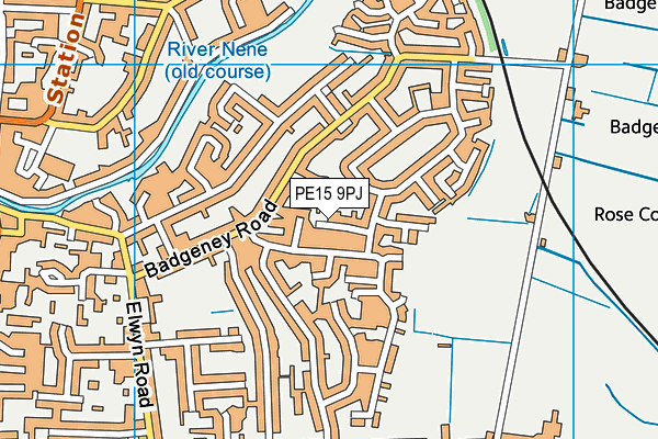 PE15 9PJ map - OS VectorMap District (Ordnance Survey)