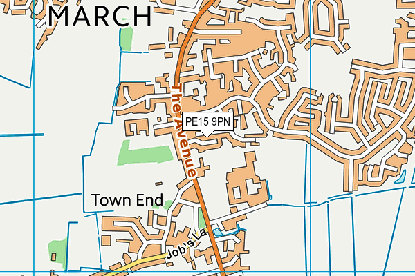 PE15 9PN map - OS VectorMap District (Ordnance Survey)