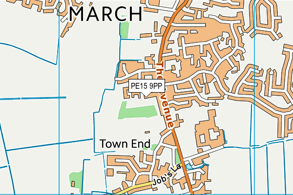 PE15 9PP map - OS VectorMap District (Ordnance Survey)