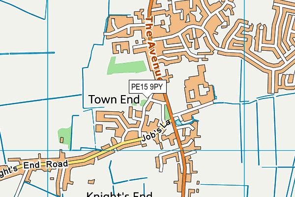 PE15 9PY map - OS VectorMap District (Ordnance Survey)