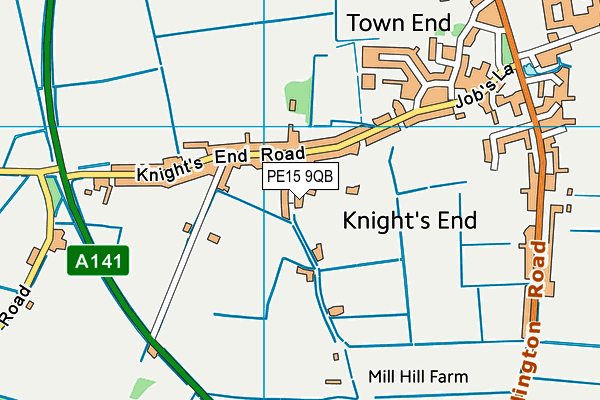 PE15 9QB map - OS VectorMap District (Ordnance Survey)