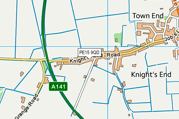 PE15 9QD map - OS VectorMap District (Ordnance Survey)