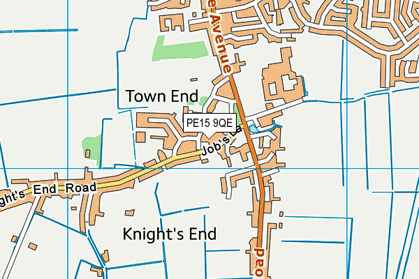 PE15 9QE map - OS VectorMap District (Ordnance Survey)