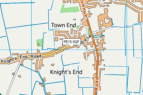 PE15 9QF map - OS VectorMap District (Ordnance Survey)