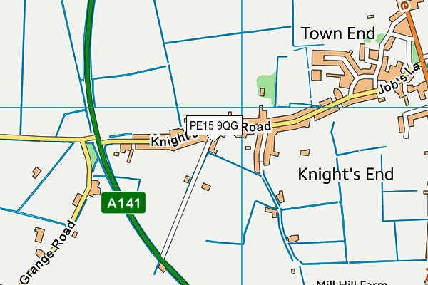 PE15 9QG map - OS VectorMap District (Ordnance Survey)