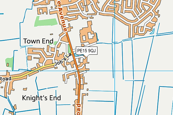 PE15 9QJ map - OS VectorMap District (Ordnance Survey)
