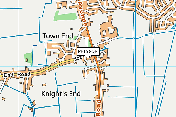 PE15 9QR map - OS VectorMap District (Ordnance Survey)