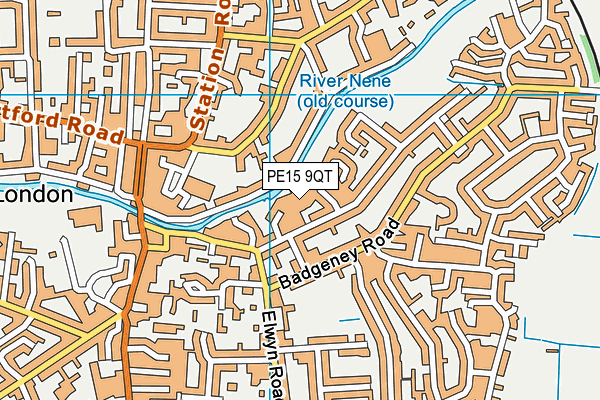 PE15 9QT map - OS VectorMap District (Ordnance Survey)