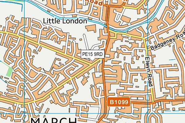 PE15 9RD map - OS VectorMap District (Ordnance Survey)