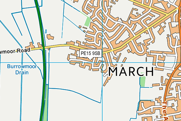 PE15 9SB map - OS VectorMap District (Ordnance Survey)
