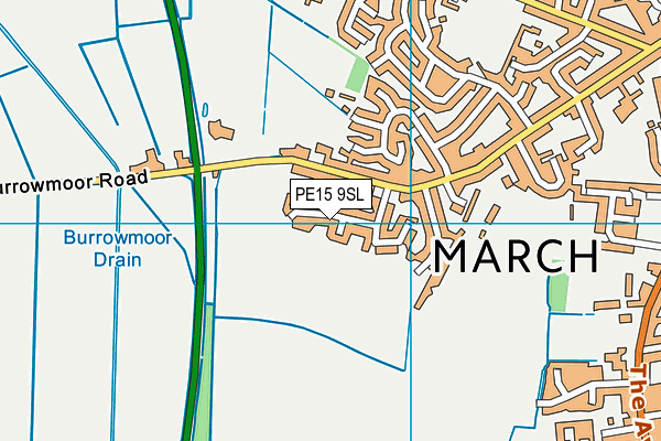PE15 9SL map - OS VectorMap District (Ordnance Survey)