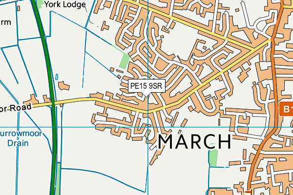 PE15 9SR map - OS VectorMap District (Ordnance Survey)