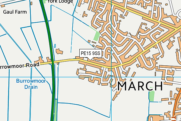 PE15 9SS map - OS VectorMap District (Ordnance Survey)