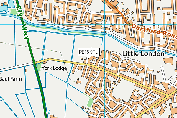 PE15 9TL map - OS VectorMap District (Ordnance Survey)