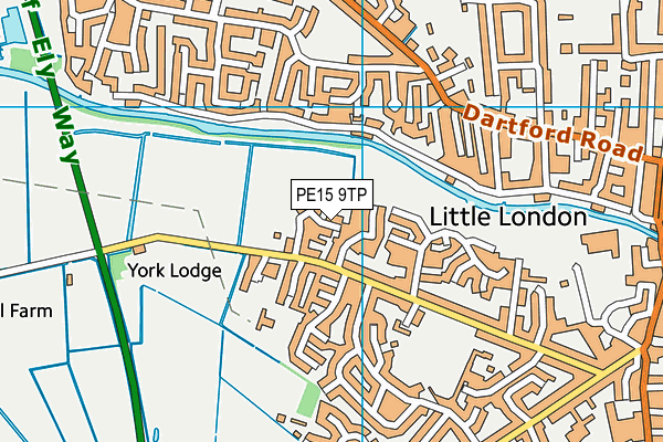 PE15 9TP map - OS VectorMap District (Ordnance Survey)