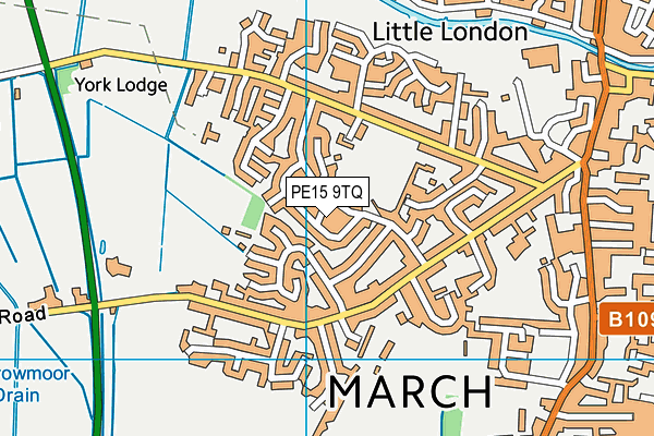 PE15 9TQ map - OS VectorMap District (Ordnance Survey)