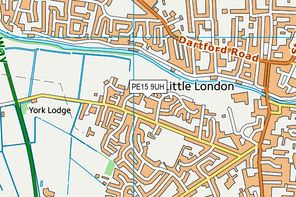 PE15 9UH map - OS VectorMap District (Ordnance Survey)