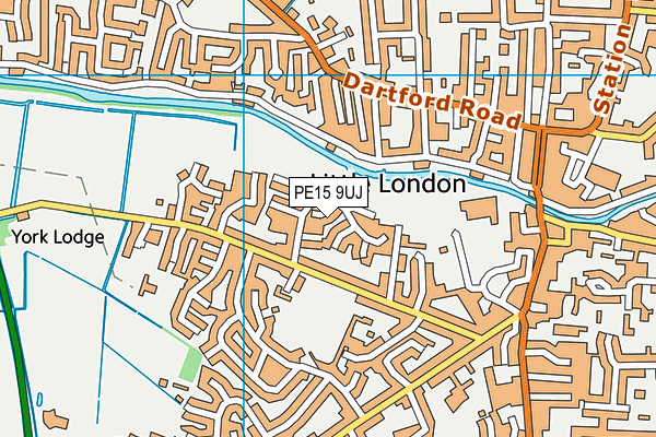 PE15 9UJ map - OS VectorMap District (Ordnance Survey)