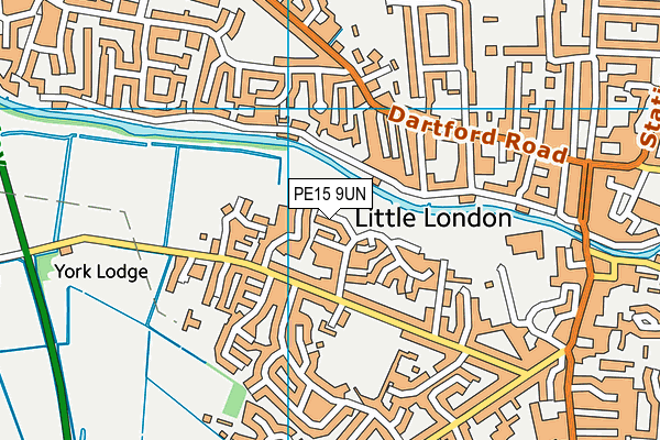 PE15 9UN map - OS VectorMap District (Ordnance Survey)