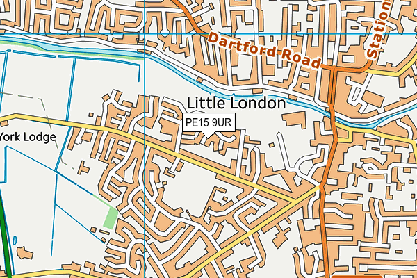 PE15 9UR map - OS VectorMap District (Ordnance Survey)