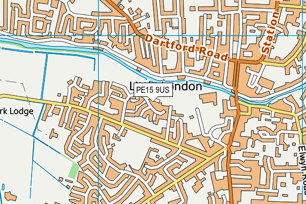 PE15 9US map - OS VectorMap District (Ordnance Survey)