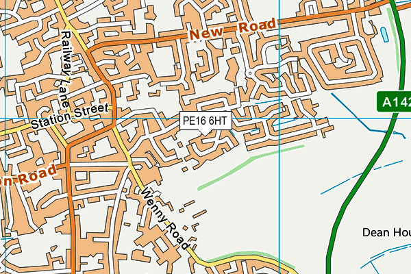 PE16 6HT map - OS VectorMap District (Ordnance Survey)