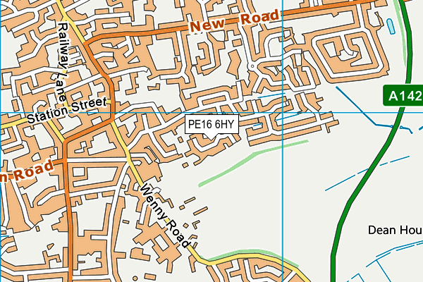 PE16 6HY map - OS VectorMap District (Ordnance Survey)