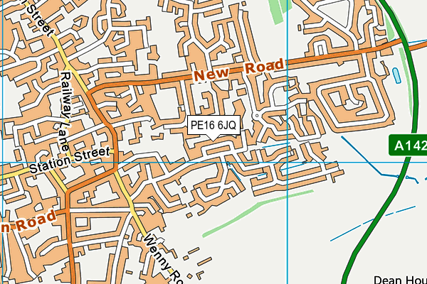 PE16 6JQ map - OS VectorMap District (Ordnance Survey)