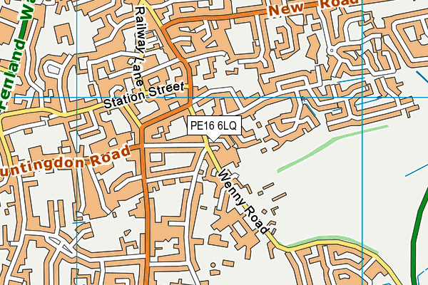 PE16 6LQ map - OS VectorMap District (Ordnance Survey)