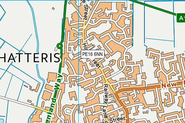 PE16 6NN map - OS VectorMap District (Ordnance Survey)