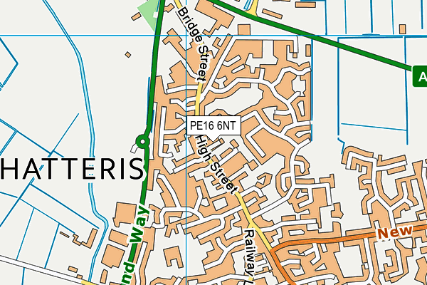 PE16 6NT map - OS VectorMap District (Ordnance Survey)