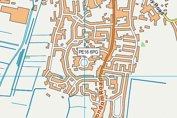 PE16 6PG map - OS VectorMap District (Ordnance Survey)