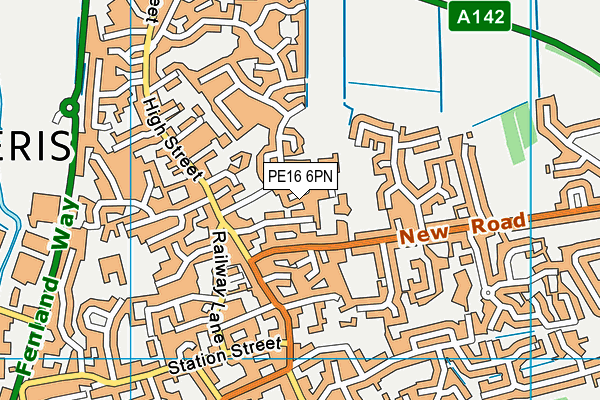 PE16 6PN map - OS VectorMap District (Ordnance Survey)