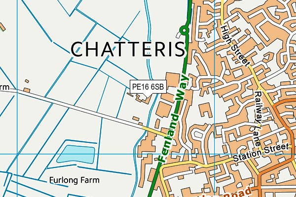 Map of WARBY INVESTMENTS (CHATTERIS) LTD at district scale
