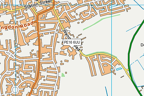 Cromwell Community College map (PE16 6UU) - OS VectorMap District (Ordnance Survey)