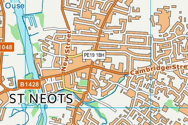 PE19 1BH map - OS VectorMap District (Ordnance Survey)