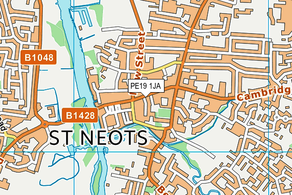 Map of EMILY NAIL ST NEOTS LTD at district scale