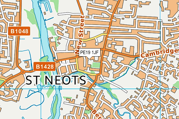 PE19 1JF map - OS VectorMap District (Ordnance Survey)