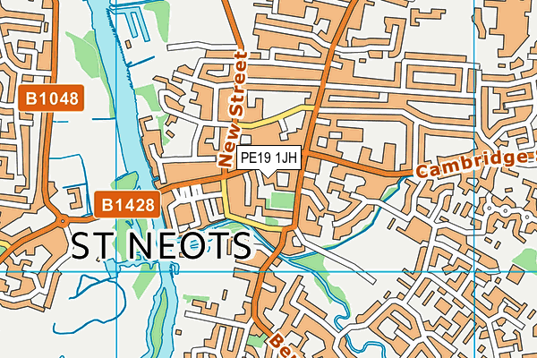 PE19 1JH map - OS VectorMap District (Ordnance Survey)