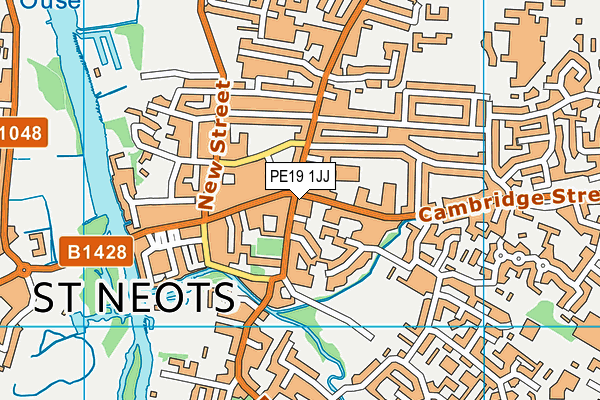 PE19 1JJ map - OS VectorMap District (Ordnance Survey)