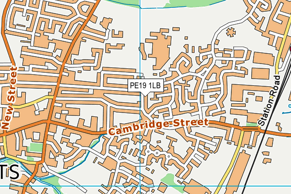 PE19 1LB map - OS VectorMap District (Ordnance Survey)