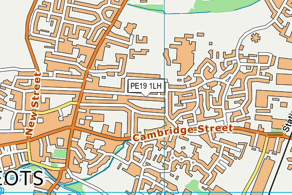 PE19 1LH map - OS VectorMap District (Ordnance Survey)