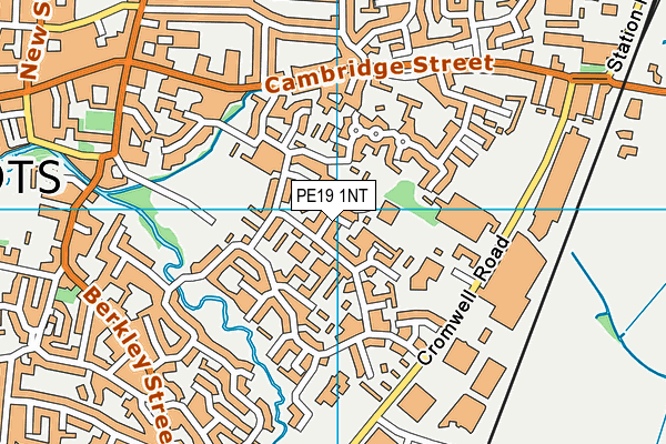 PE19 1NT map - OS VectorMap District (Ordnance Survey)