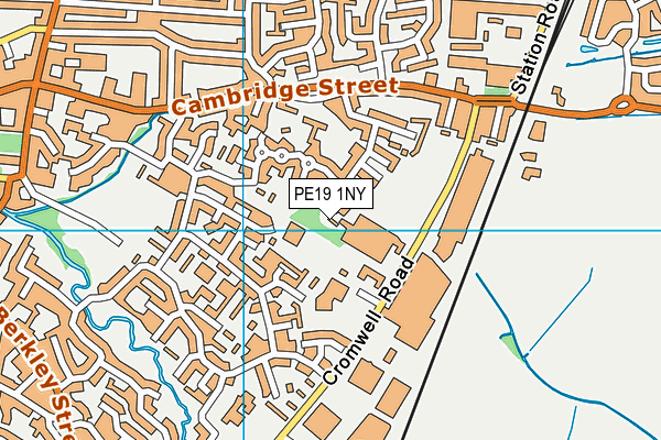 PE19 1NY map - OS VectorMap District (Ordnance Survey)