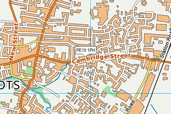 PE19 1PH map - OS VectorMap District (Ordnance Survey)