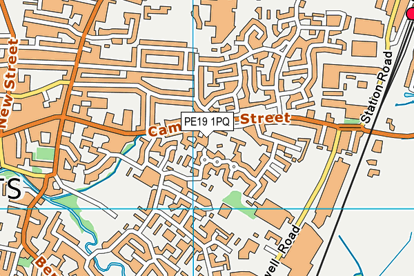 PE19 1PQ map - OS VectorMap District (Ordnance Survey)